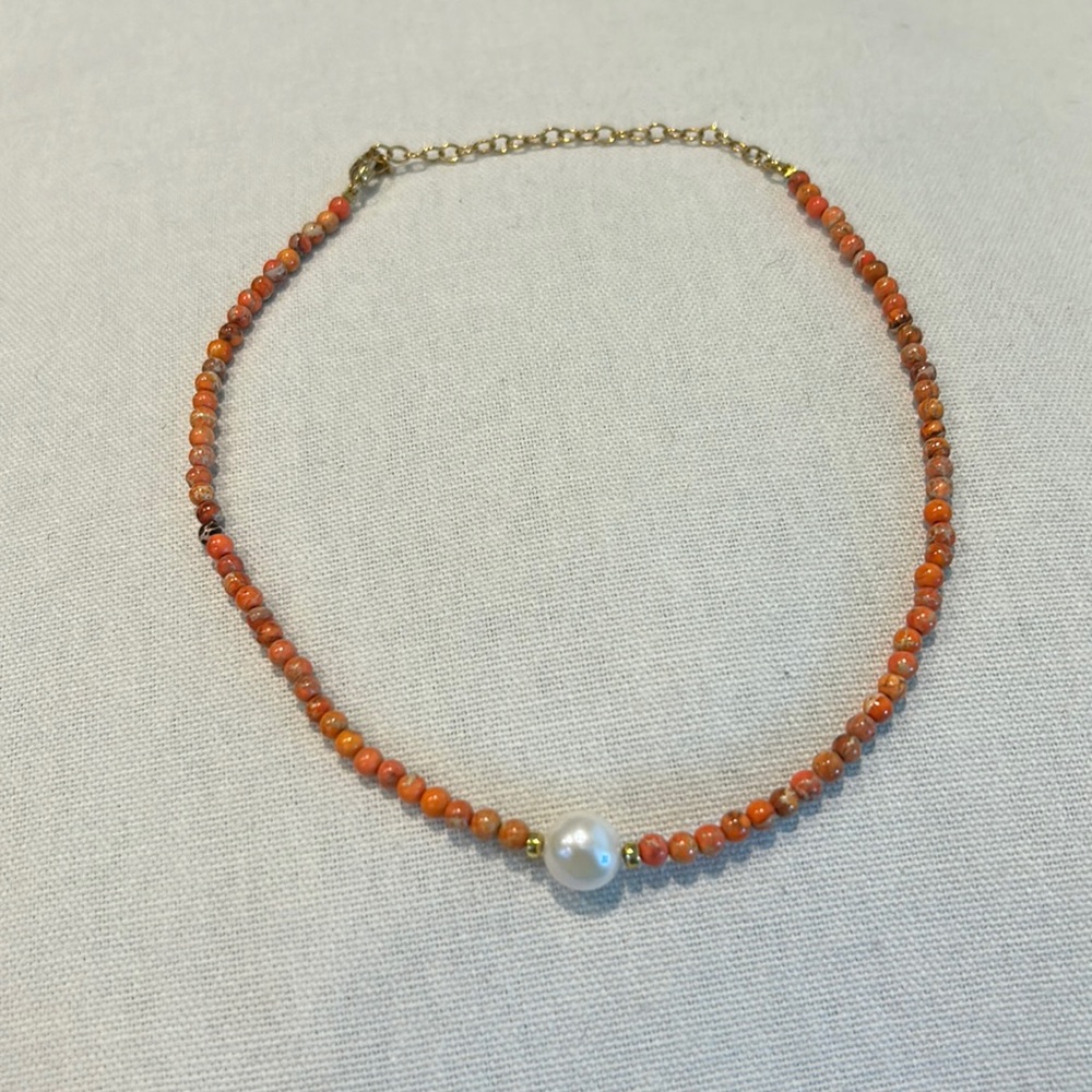Coral choker 12-14 inches